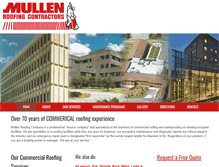 Tablet Screenshot of mullenroofing.com